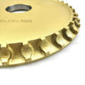 Brazed diamond edge profiling wheel